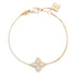 18kt yellow gold diamond Princess Flower bracelet